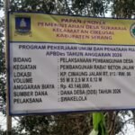 PEMDES SUKARAJA REALISASIKAN RABAT BETON DI KAMPUNG CIMAUNG RT 12/06
