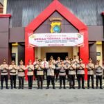 Polres Bangka Gelar Sertijab Kasat Lantas Kapolsek Mendo Barat dan Kapolsek Bakam